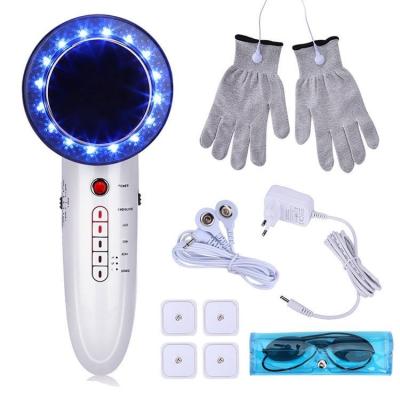 China 6 in 1 Home Use EMS Ultrasonic Vibration Massager Body Slimming Beauty Facial Lifting Multifunctional Slimming Instrument for sale