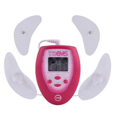 China Mini Comfortable EMS Massage Sticker Ten Stimulation Massager Unit Face Fitness Stimulator Face Lift Toner for sale