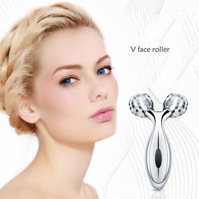 China 3D Face Roller V Shape Face Scraping Guasha Roller Massager Slimming Skin Beauty Care Facial Roller for sale