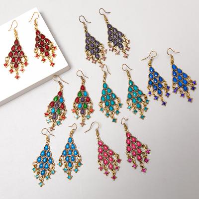 China FASHIONABLE national Chinese style with accessories classic exaggerated cheongsam women's long earrings retro for sale