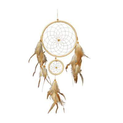 China Minimalist Whosale Feather Bohemian Handmade Home Accessories Dream Catcher Decor for sale