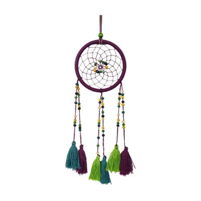 China Macrame Contemporary Bohemian Wall Hanging Catcher Dream Hand - Woven Home Wall Art Decor Accessories Round for sale