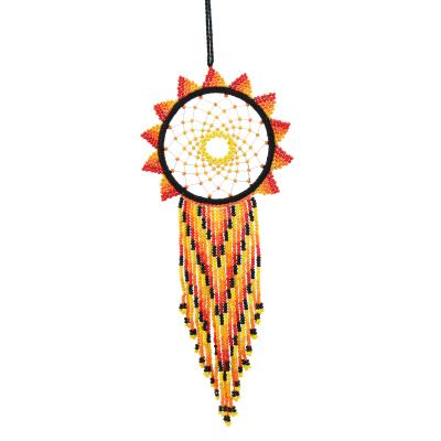 China Wholesale handmade indian small dream catcher with beaded decoration for sale