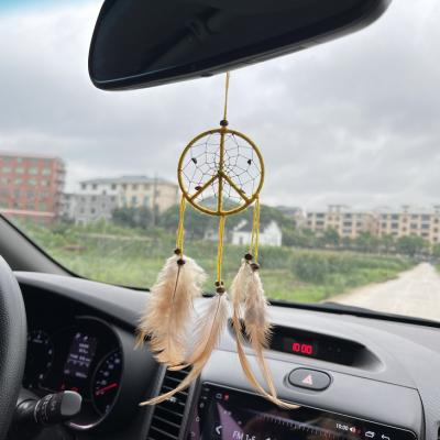 China Europe Hand - Woven Mini Dreamcatcher Car Hanging Accessories Dream Catcher For Car for sale