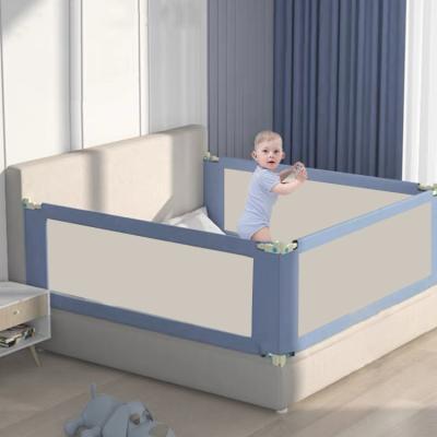 China Popular Portable Collapsible Bed Fence Baby Playpen Crib Safety Rail For Children Baby Bed Rail Fence Guard for sale