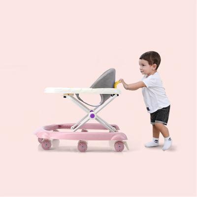 China Learn Baby Walking Walkers 3 In 1 Cutout Single Lighting Plastic Baby Walker With Music for sale