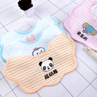 China BPA Free Factory Wholesale Custom Design Absorbent Cotton Baby Bibs for sale