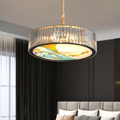 China Modern Ce Rosh Certificated Modern Luxury Living Room Bedroom Hotel Crystal Led Pendant Lamp for sale