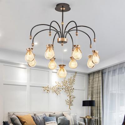 China Modern Simple Hotel Shell Home Bedroom Living Room Iron Style Luxury G9 Chandelier Light for sale