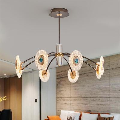 China Modern Nordic Style Restaurant Acrylic Kitchen Hanging Lamp Iron Led Pendant Light for sale