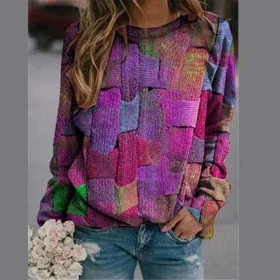 China New Style Round Neck Personality QUICK DRY Printing Street Casual Autumn Jacket Women for sale