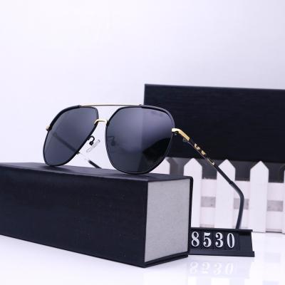 China Custom Big Frame Square Thick Edge Retro Fashion Sunglasses Double Color Street Photography Sunglasses for sale