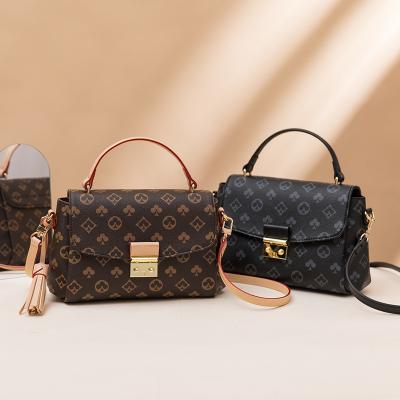 China New PU lock female bag fashion temperament handbag girl's fashionable diagonal small bag one drop delivery for sale