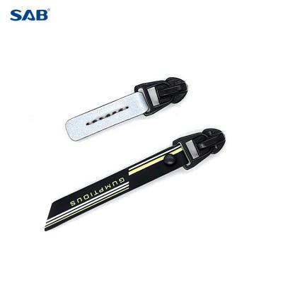 China Other SAB manufacturers provide customized leather PU handle clothing bag zipper slider for sale