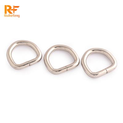 China Hot Sale Metal Hardware D-ring D-ring D Shape Buckle Nickel Free Accessories For Bags zu verkaufen