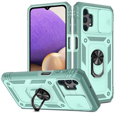 China Hot Selling Anti-drop Phonecase Armor Series Anti Fall With Stand Function Camera Lens Phone Shockproof Protective Case For Samsung A32 for sale