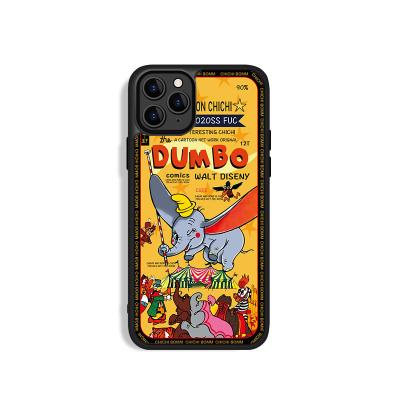 China Anti-fall Dropshipping Phone Case Tpu With Aluminum Sheet Printing Cartoon Image Mobile Phone Cover Device For Iphone for sale