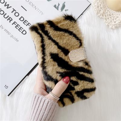 China Anti-fall Most Popular Plush Toy Cute Fluffy Fur Phone Shockproof Case For Iphone X Max To 12 Pro for sale