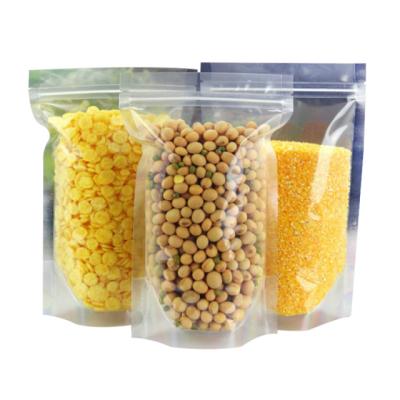 China Recycled Materials Dry Goods Plastic Bag Bag Food Transparent Sealed Small Bag Thickened for sale