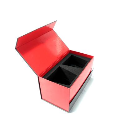 China Recycled Materials Wholesale Custom Luxury Wine Glass Gift Boxes From Latest Design Manufacturer for sale