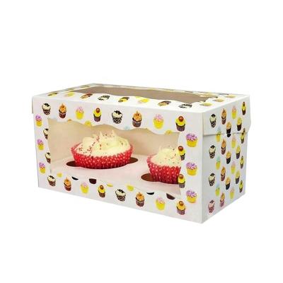 China Recycled Materials Latest Design Food Packaging Boxes Custom Wholesale Cupcake Boxes Manufacturer for sale