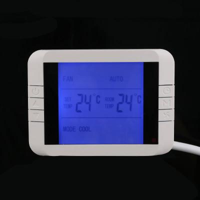 China Fireproof Plastic Air Conditioning Room Thermostat Hotel Smart Temperature Controller for sale