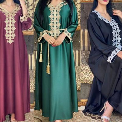 China Wholesale Ready to Ship Muslim Islamic Muslim Abaya Clothing Long Robe Gowns Church Dubai Women Dresses ZX_AB029 for sale