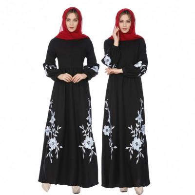 China 2021 Daily Wear Hot Sale Women's Dress Solid Color Finished Elegant Muslim Islamic Clothing for sale