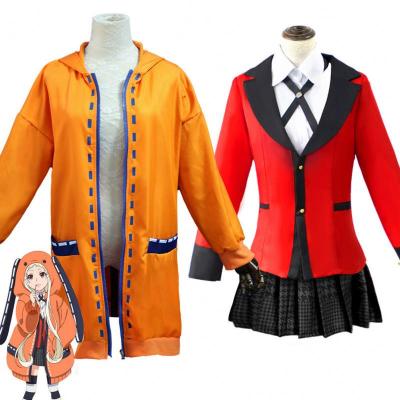 China Yomotsuki Runa Cosplay School Girls Hoodie Halloween Uniform Dress Costume Stage Fancy Anime Figure Kakegurui Cosplay JK Coat For Women for sale