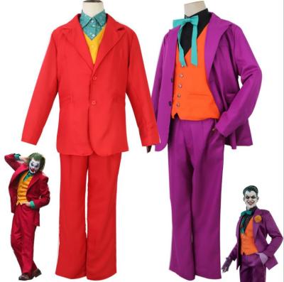 China Halloween fancy dress movie cosplay dress supplies costumes dark clown joker knight red cheap cosplay costume full set for sale