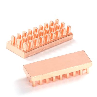 China Copper Customized Mini GPU 22*8*4mm CPU Heatsinks For Netbook Cold Forging Heatsink Copper Cooler CPU Heatsink for sale