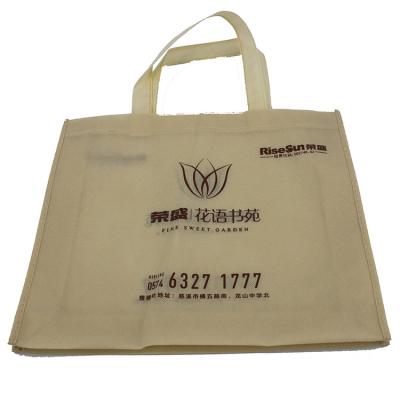 China Custom Handled Biodegradable Washable Reusable Nonwoven Shopping Tote Bags for sale