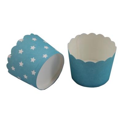 China Disposable Stocked Mini Chocolate Cupcake Paper Cup Lava Paper Cake Eco-Friendly Cup for sale