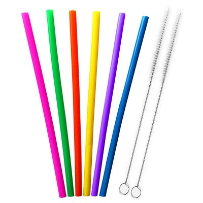 China Eco - Friendly Eco - Friendly Custom Make Silicone Straw With Brush for sale