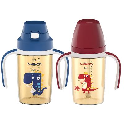 China Wholesale Free Custom Baby Sublimation BPA Kids Baby Bottle PPSU Silicone Portable Feeding Bottle Mamadeiras Biberon For Christmas Gifts for sale