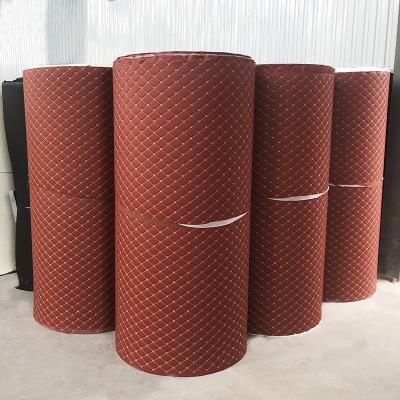 China Wholesale Leather+XPE+ Linyi Factory Car 7d Carpet Material Roll 5d Leather Raw Materials for sale