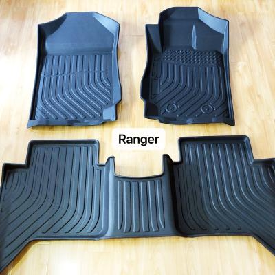 China Eco-friendly car interior floor tape car floor mats XPE car floor liner odorless liner for Ford Ranger car mat for sale