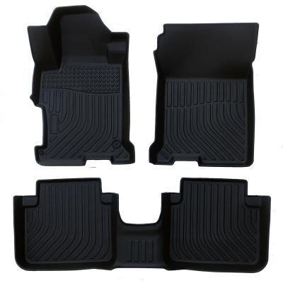 China Brief & Single Color Hot Selling Car Floor Mats All Weather Stain-Resistant Auto Mats For Honda Accord for sale