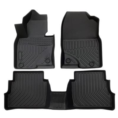 China Brief & Single Deep Waterproof Car Floor Mat Waterproof Car Plate Color Custom Fit Car Mat For Mazda CX-5 for sale