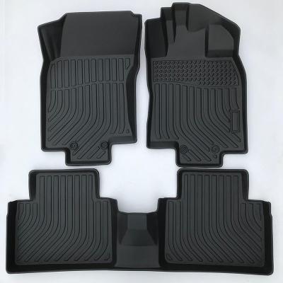 China Car Floor 3D Strip Weather Interior Odorless Car Floor Liners Mat For Nissan Rogue /X-trial Car Mats for sale