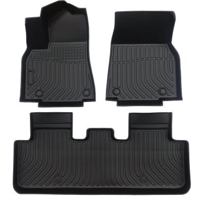 China Business Water Resistance Car Liner 5D Environmental Car Floor Mat Strip Car Liner/New 3D Luxury Materials For Tesla 3 Y Model for sale