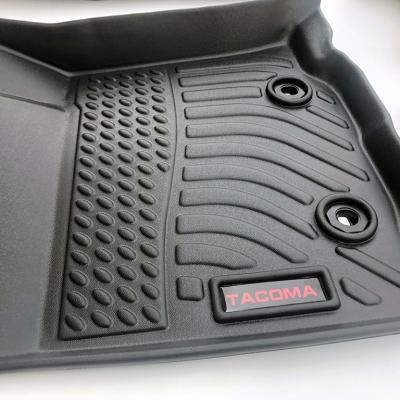 China Car Interior Floor Tape 3D Weatherproof Car Floor Liners Odorless Mat For Toyota Tacoma Doublecab Car Carpet Floor Mats for sale