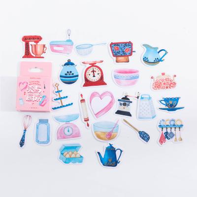 China As Diary Kitchen Photos Retro Love Vintage Love Scrapbooking Decoration Material Paper Label Sticker Diary for sale