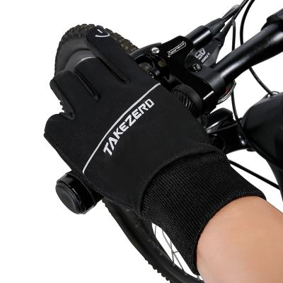 China Breathable custom heated outdoor sport silicone printing full-finger gloves cycling bicycle for sale