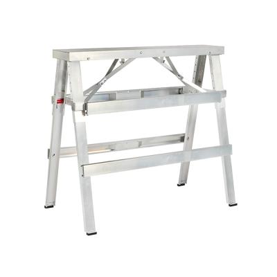 China Convenient To Carry 2020 Lightweight Anti Slip Aluminum Work Platform Ladder Drywall Bench Foldable for sale