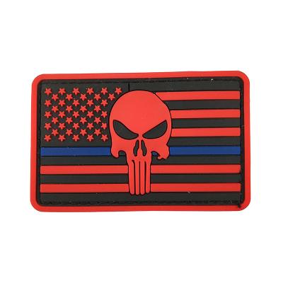 China Handmade Soft Custom Tactical Rubber Patch 3D Patch Design Country Flag PVC Rubber Patch For Garment, Hat Or Bag Accessories for sale