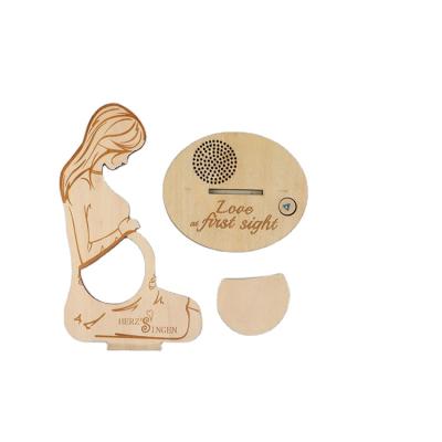 China Europe Pregnant Woman Shape Can Be Put Frame Ultrasound Frame Picture And Baby Growing Frame Recording Gift for sale