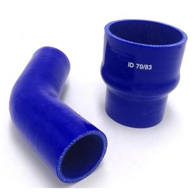 China Aging Resistance Customized Flexible Braided Silicone Hose Universal Car Silicone Rubber Hose for sale