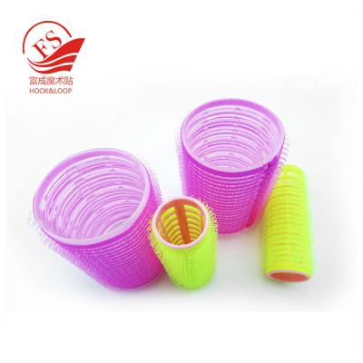 China Pink Magic Hair Hook Loop Rollers , Durable PVC / Foam Beauty Hair Clip for sale