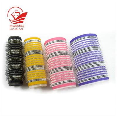 China Colorful Hook Loop Plastic Hair Rollers For Beauty , Sponge Hair Curler for sale